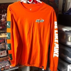 Jordan Be Like Mike Orange Gatorade Long Sleeve M